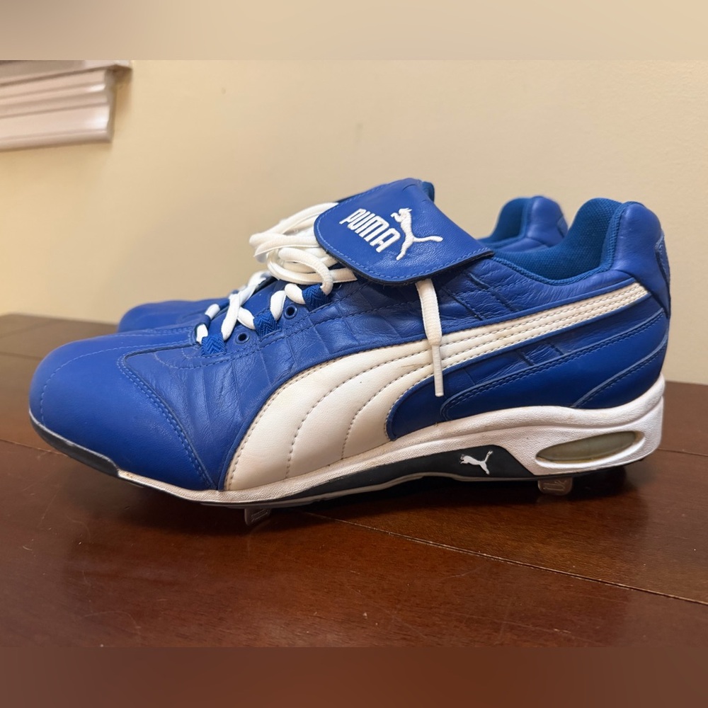 Puma Men's Blue Metal Baseball Cleats Size US 12.5